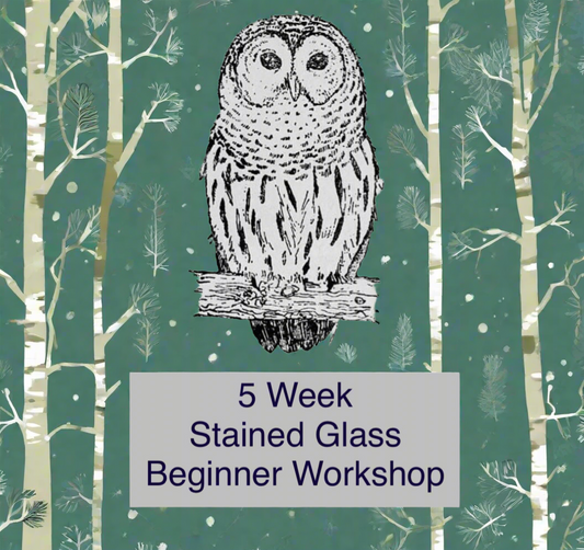 5 Week Stained Glass Beginners Class 1/13/26 - 2/10/26