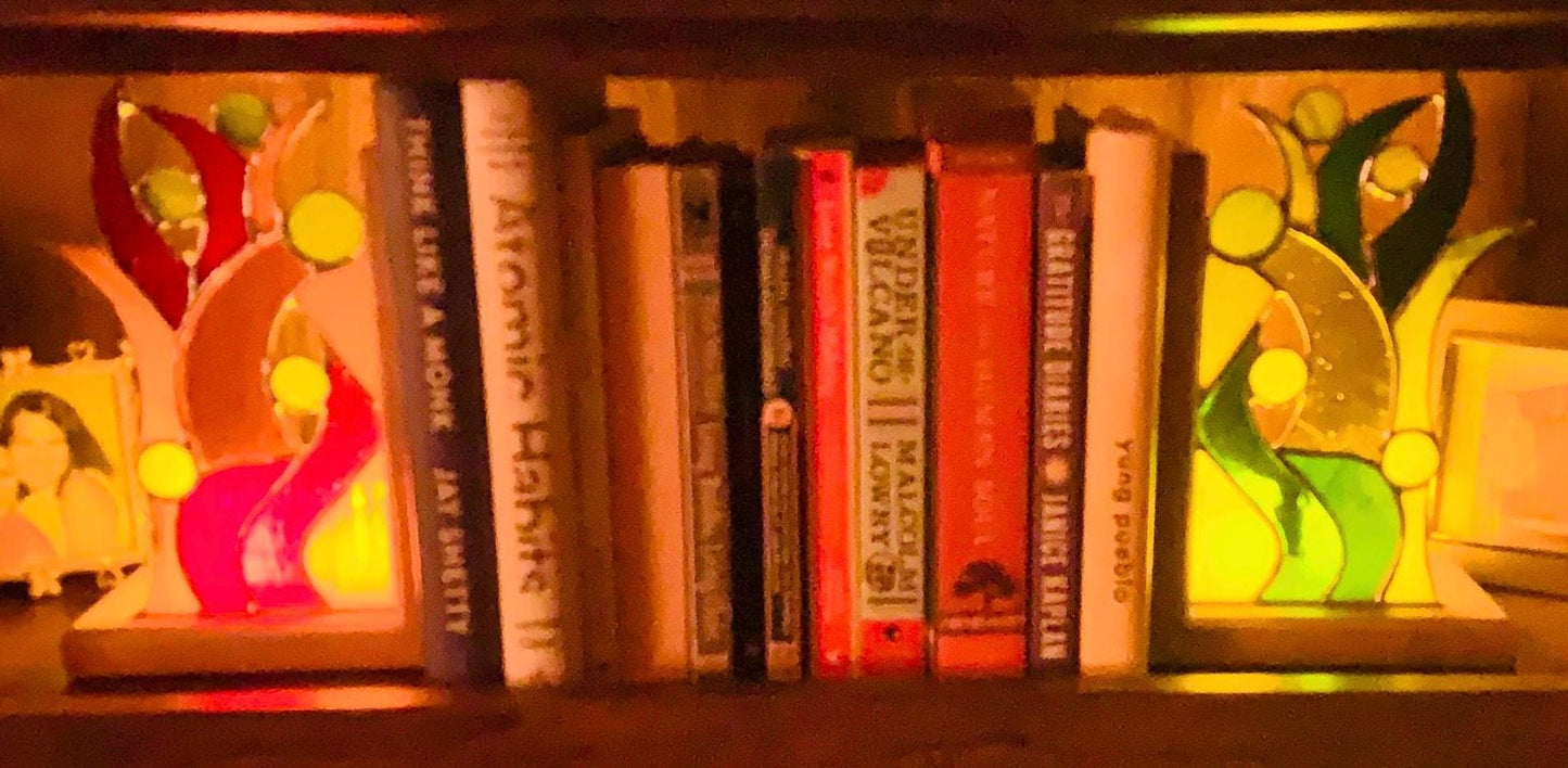 Fire and Earth Bookends