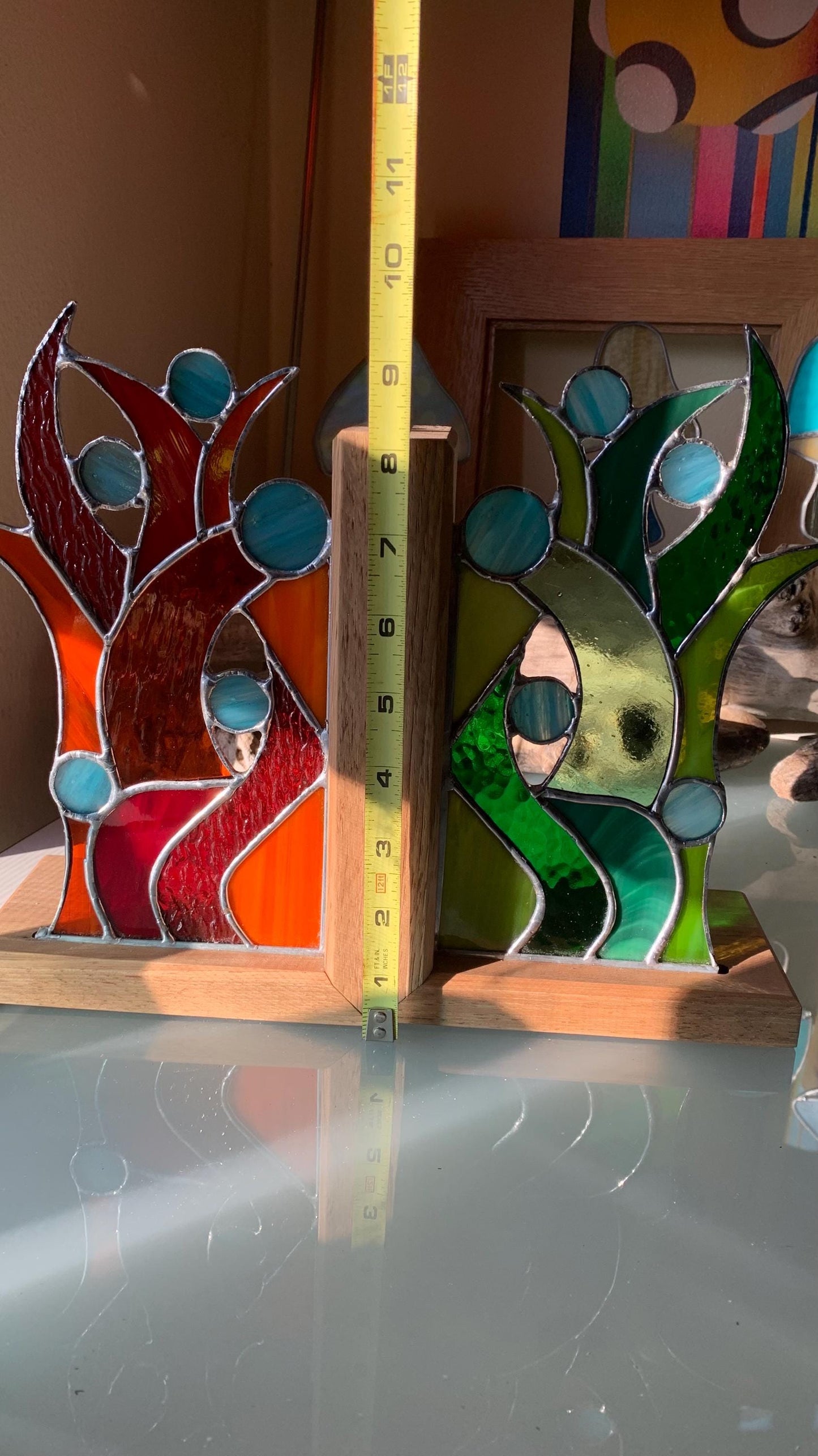 Fire and Earth Bookends
