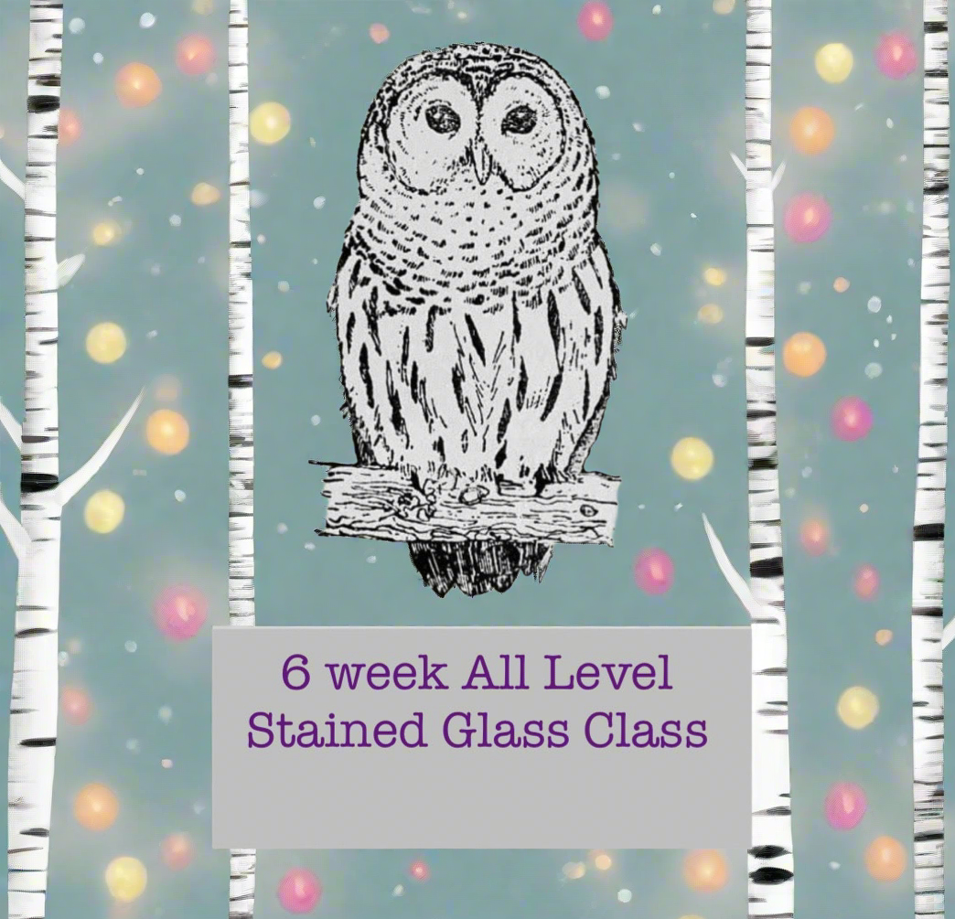 6 Week Tuesday Stained Glass Class 1/13/26 - 2/17/26