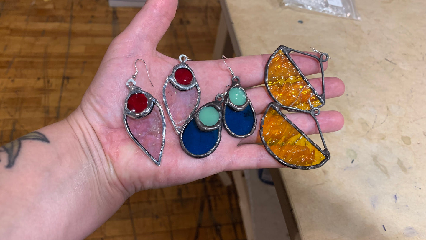 October 10 - 1 Day Stained Glass Earrings Workshop