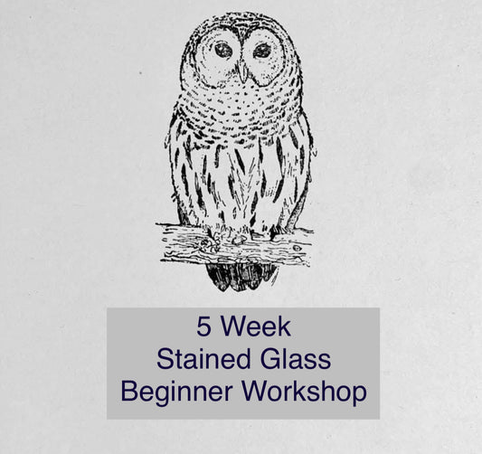 5 Week Stained Glass Beginners Class 11/25- 12/23