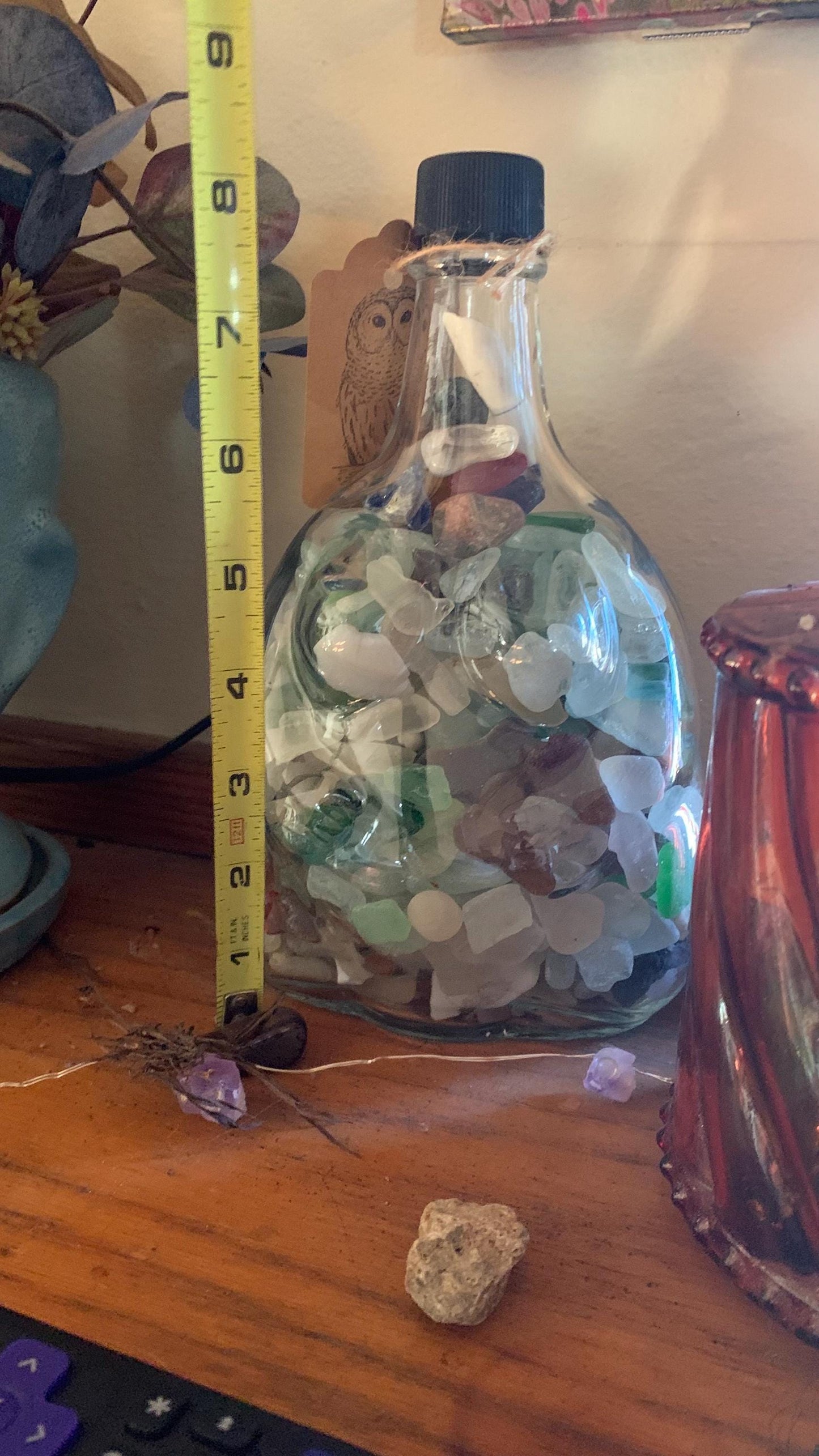 Rare Lake Glass Goddess Bottle